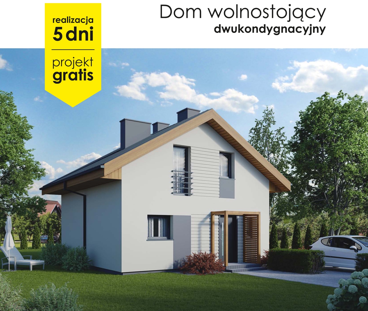 Prefabest - dom jednorodzinny parterowy z płyt prefabrykowanych